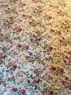 Ralph Lauren Vintage Westbrook Floral Tablecloth FLAW